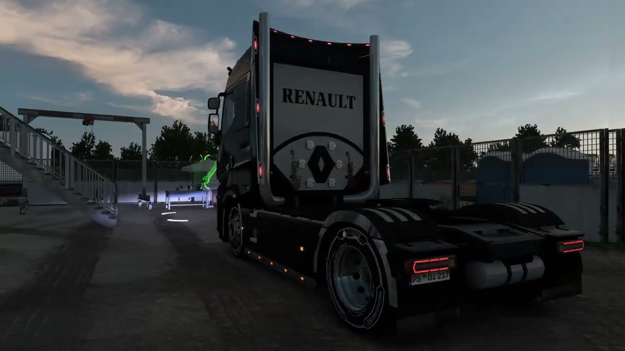 EuroTruckSimulator2   SCS blender  ch_hookup modのカスタムライセンスプレート移植方法　ついでに車高さげてみた