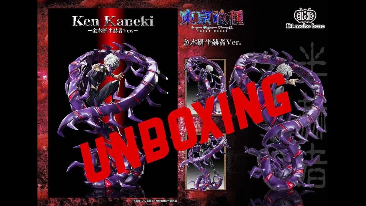 UNBOXING TOKYO GHOUL KEN KANEKI HALF KAKUJA FORM FIGURE