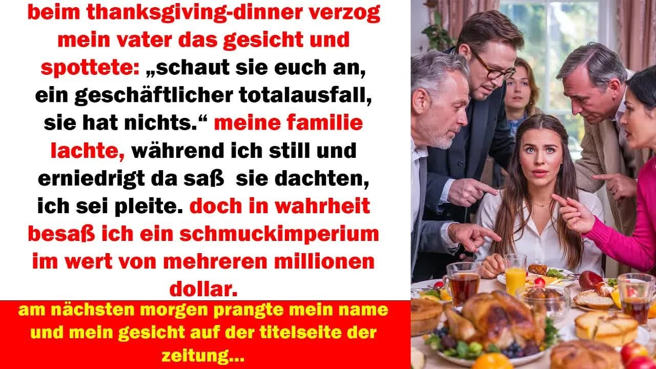 they mocked me at thanksgiving, thinking i was broke  next day, i was front page millionaire hei