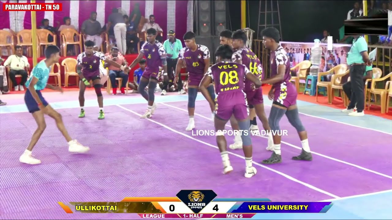 LEAGUE || VELS UNIVERSITY vs ULLIKOTTAI || MENS KABADDI MATCH @PARAVAKOTTAI - 2026