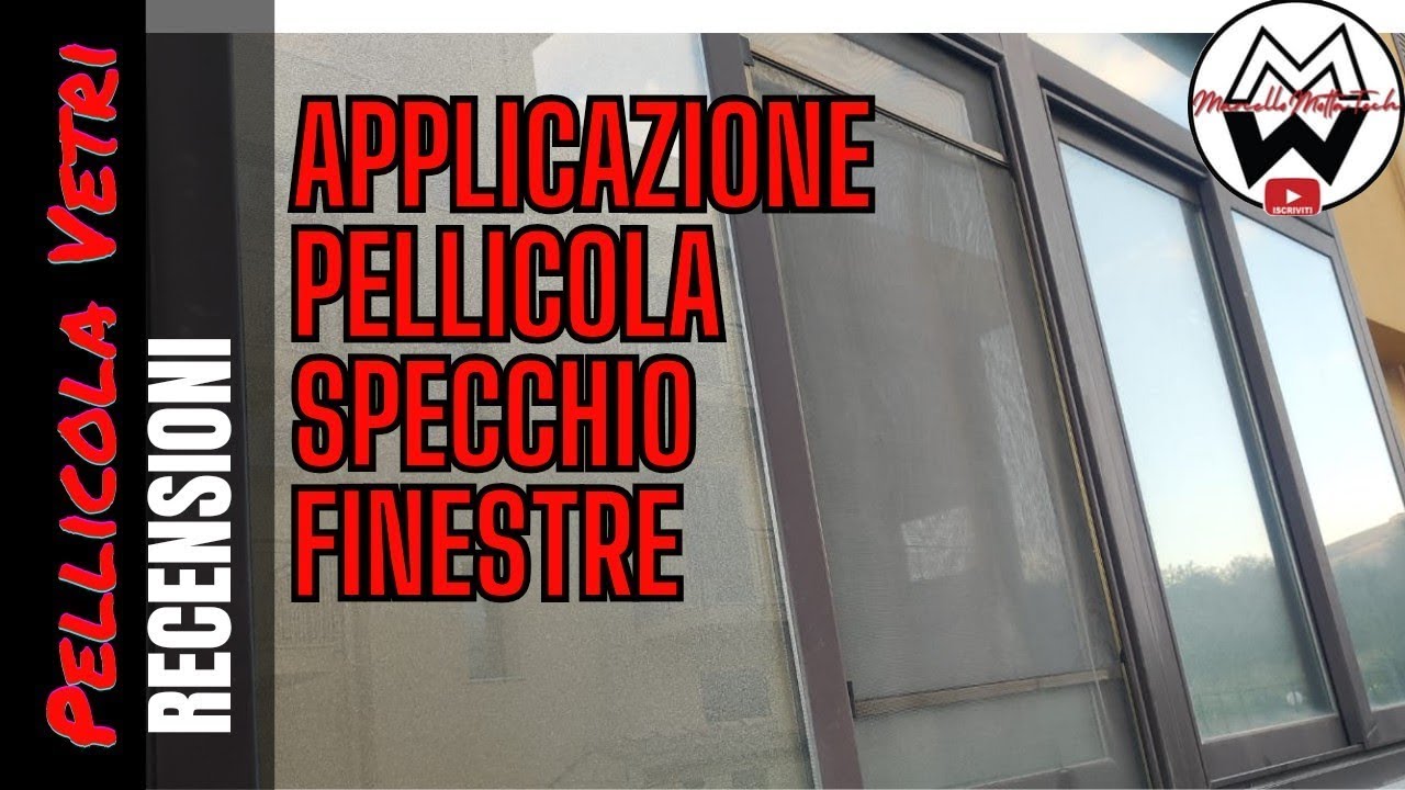 Applicazione pellicola oscurante specchio per vetri finestre