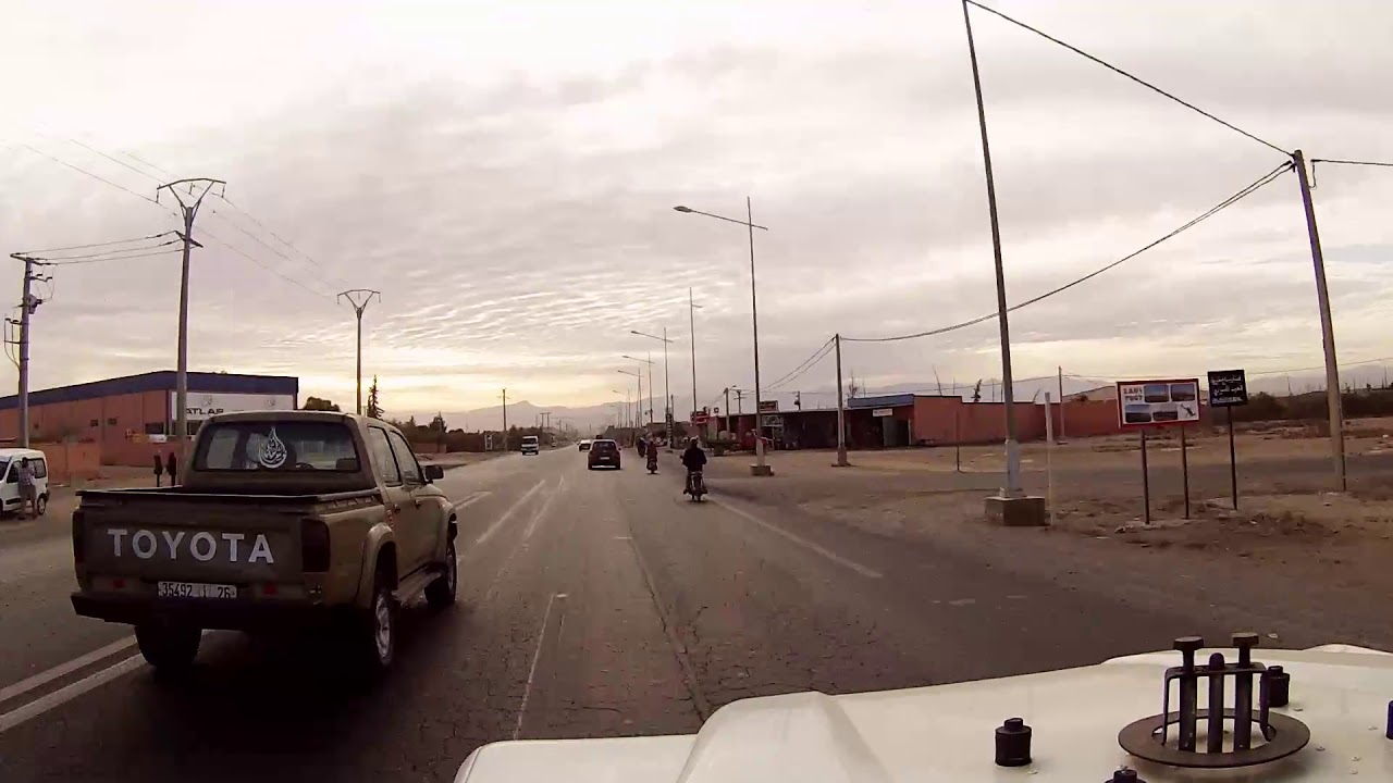 Route de SAFI - Ville TAMANSOURT - GOPRO