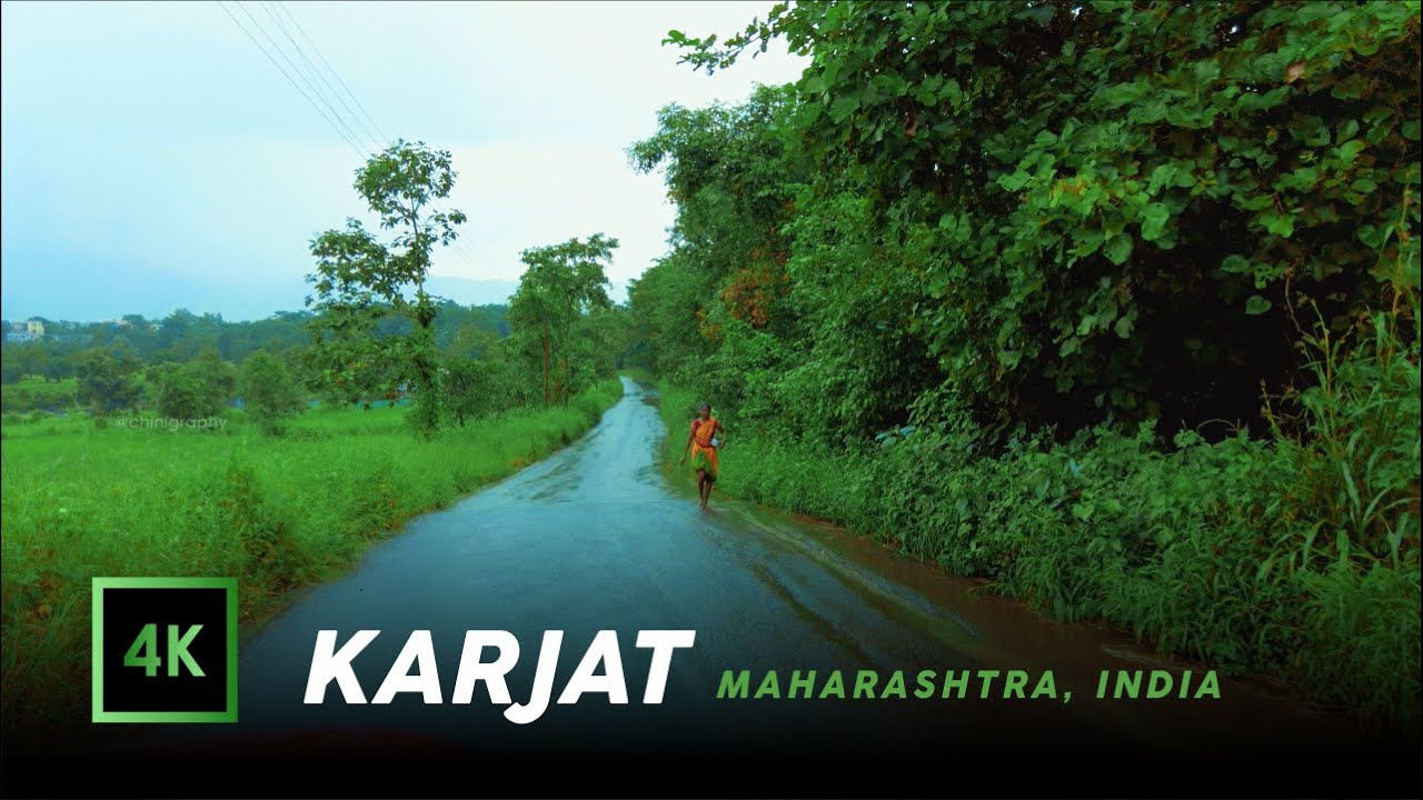 Rainy Drive in Rural India 🇮🇳 | Karjat, Maharashtra | India in 4K