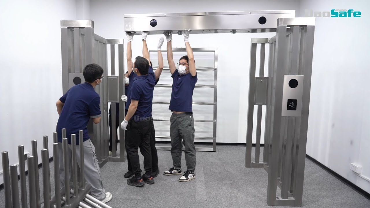 Installation Steps for Double Passage Full Height Gate Include Access Control Install (Model DS402)