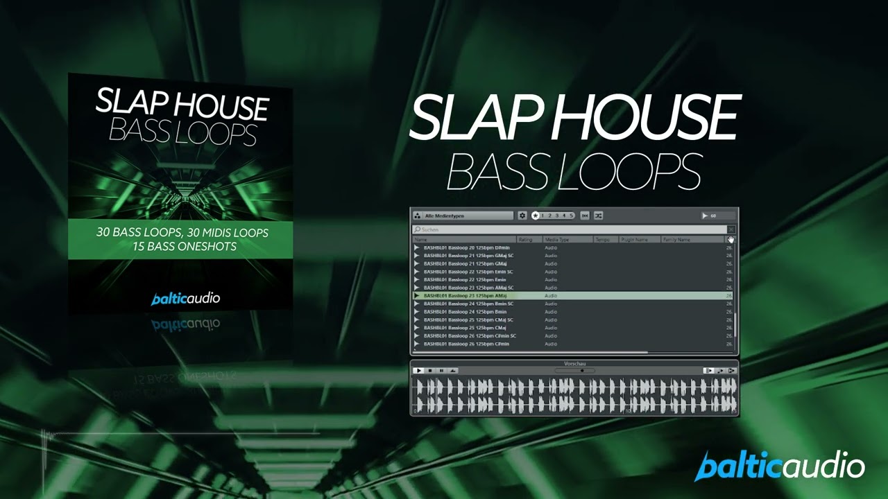 WHAT'S INSIDE -  Slap House Bass Loops (30 Bass Loops, 30 MIDI Loops, 15 Bass Oneshots)