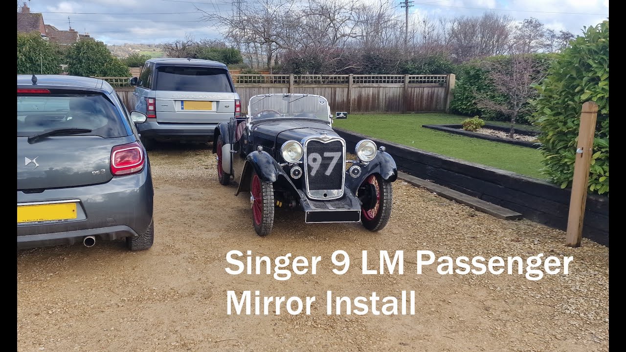 Singer 9 Le Mans Passenger Mirror Mount Install