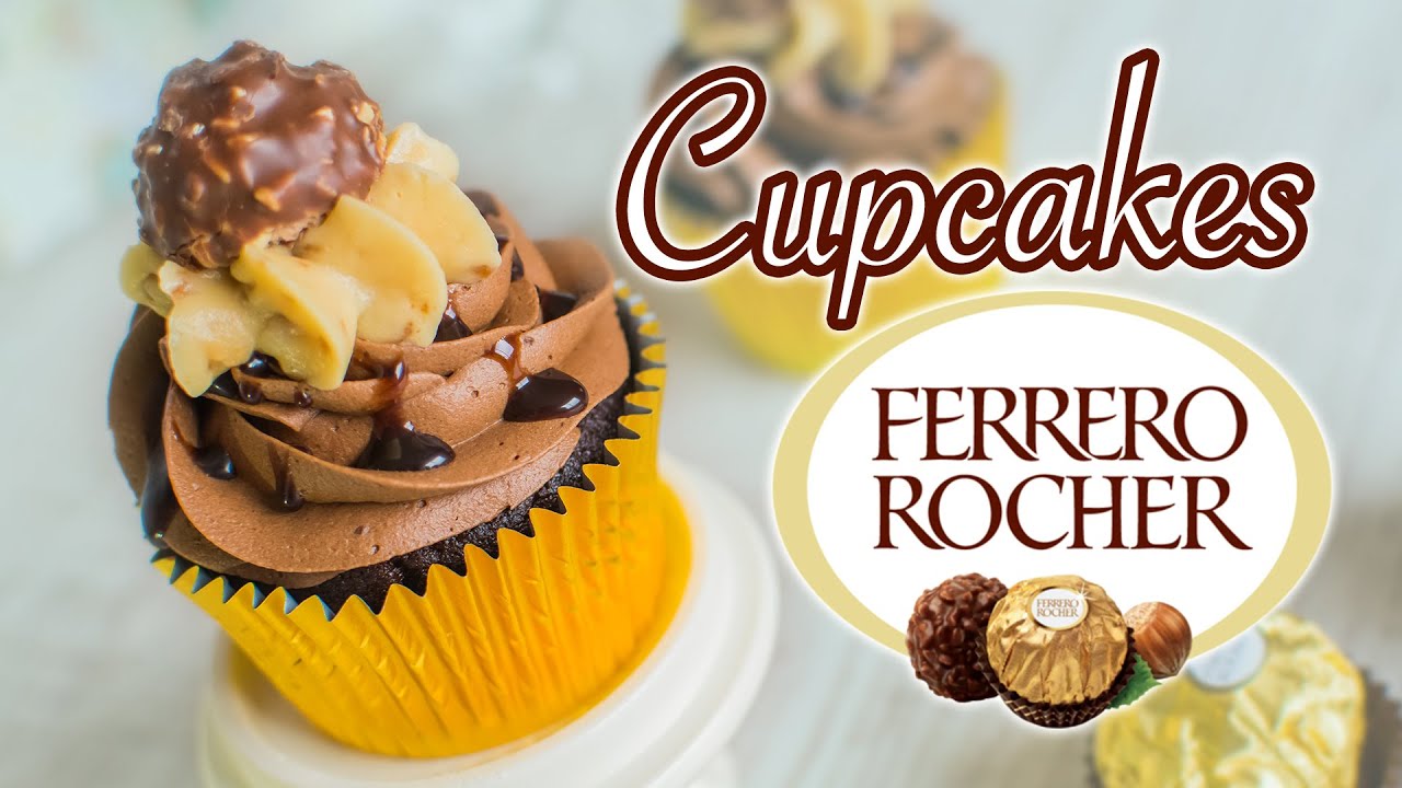 Cupcake Ferrero Rocher (chocolate y avellanas) | Quiero Cupcakes!