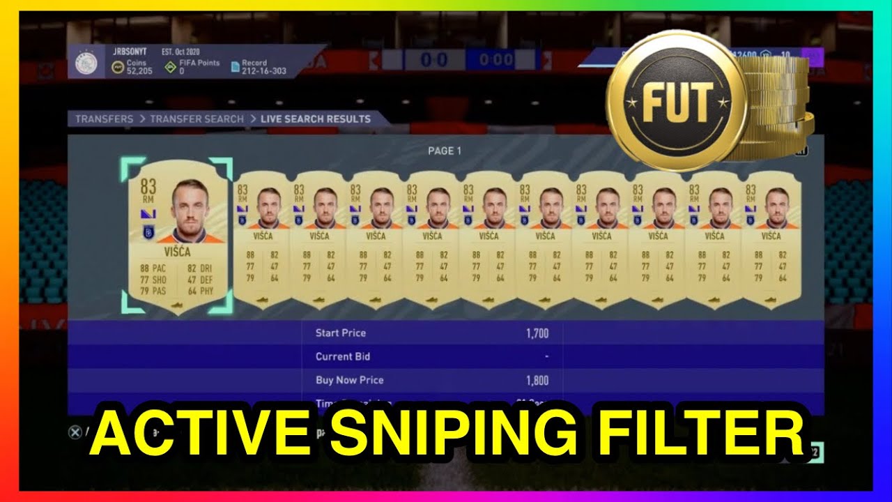 *WORKING* FIFA 21 SNIPING FILTER IN ULTIMATE TEAM | MAKE COINS FAST