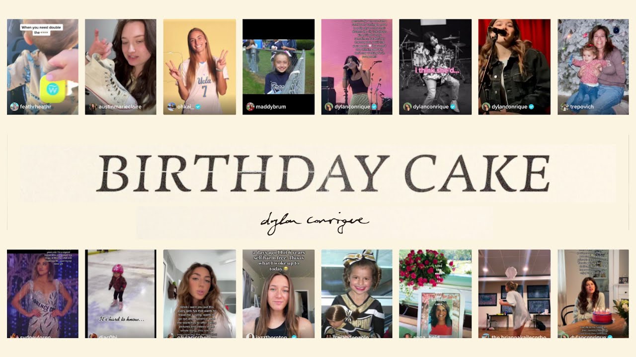 Dylan Conrique - Birthday Cake (Fan Lyric Video)