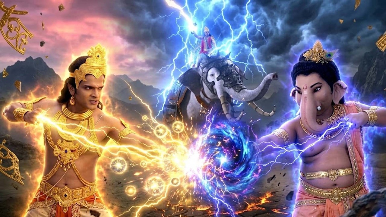 गणेश जी और कार्तिक में हुआ भीषण युद्ध कैसे कराएंगे सांत इंद्रदेव | Vighnaharta Ganesh |Maha Episode
