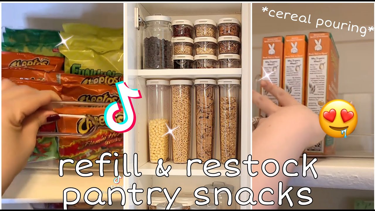 Refill & Restock Pantry Snack Organizing ASMR ✨
