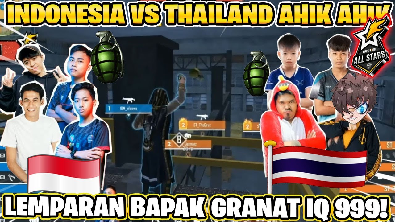 EPIC COMEBACK TERGILA! THAILAND VS INDONESIA! FREE FIRE ALL STARS