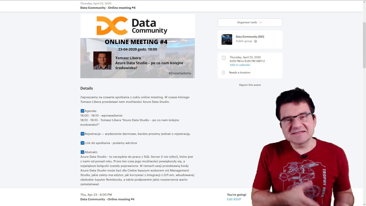 Data Community - Online meeting - Azure Data Studio