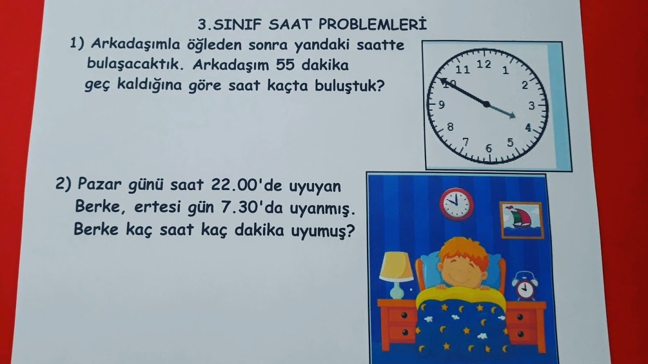3.sınıf saat problemleri (Zor problemler) @Bulbulogretmen #3sınıf #saat #problem #keşfet