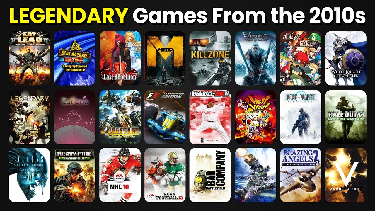 100 OLD Games from the PS3 & Xbox 360 Era