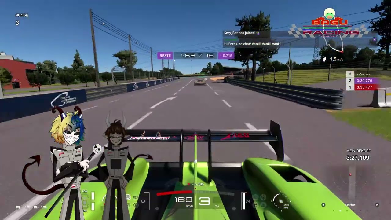 Highlight: [V-Tuber/GER] TGR CUP Round: 3 Le Mans mit @Ubidius| Heute Mit PNG Model | !goal !Auto