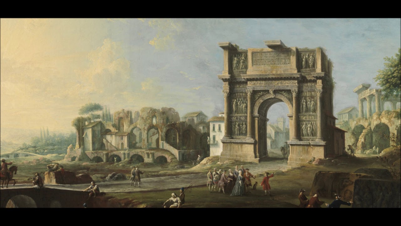 Vivaldi - Concerto for violin and strings in G minor (RV 319); Antonio Joli (1700-1777)