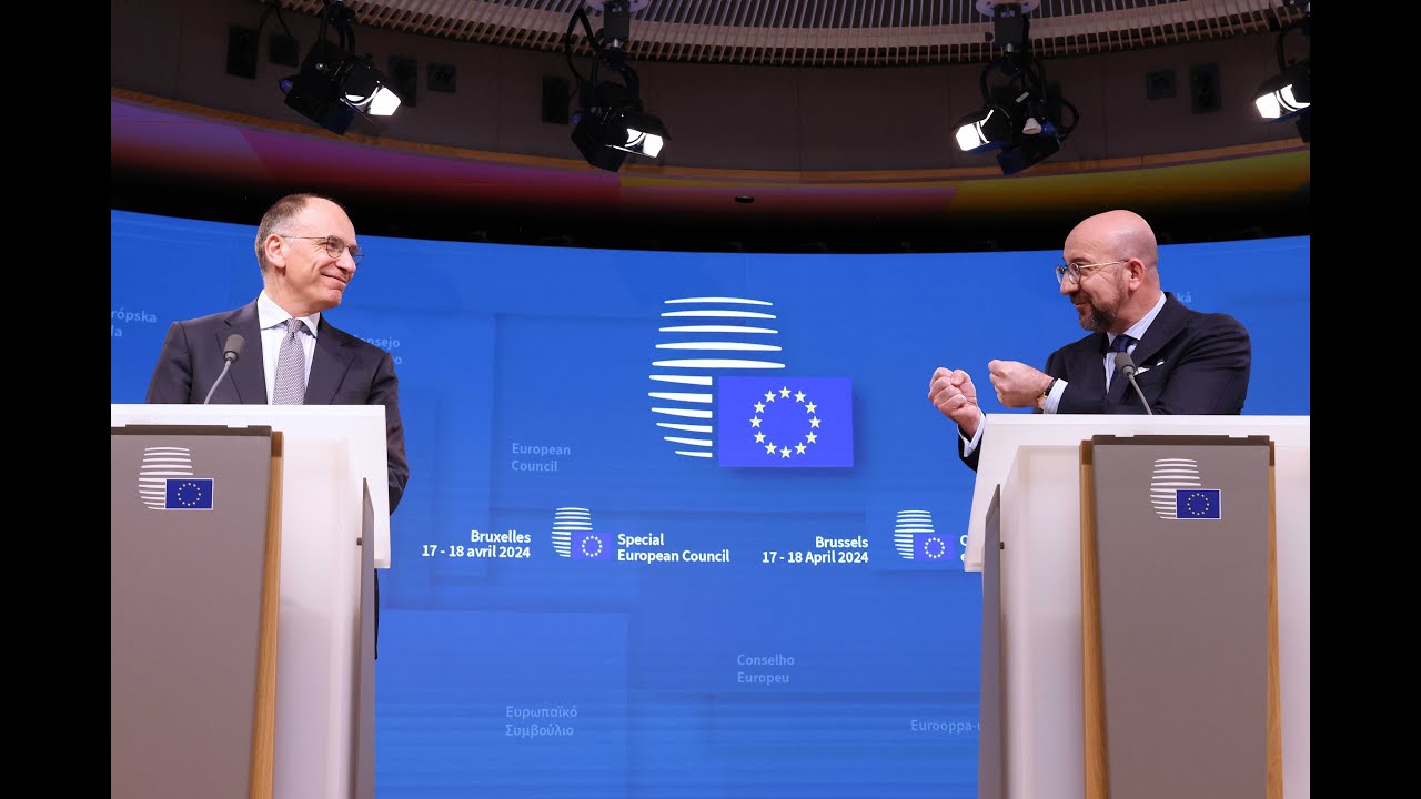 Remarks by Charles Michel and Enrico Letta at the European Council, 18 April 2024