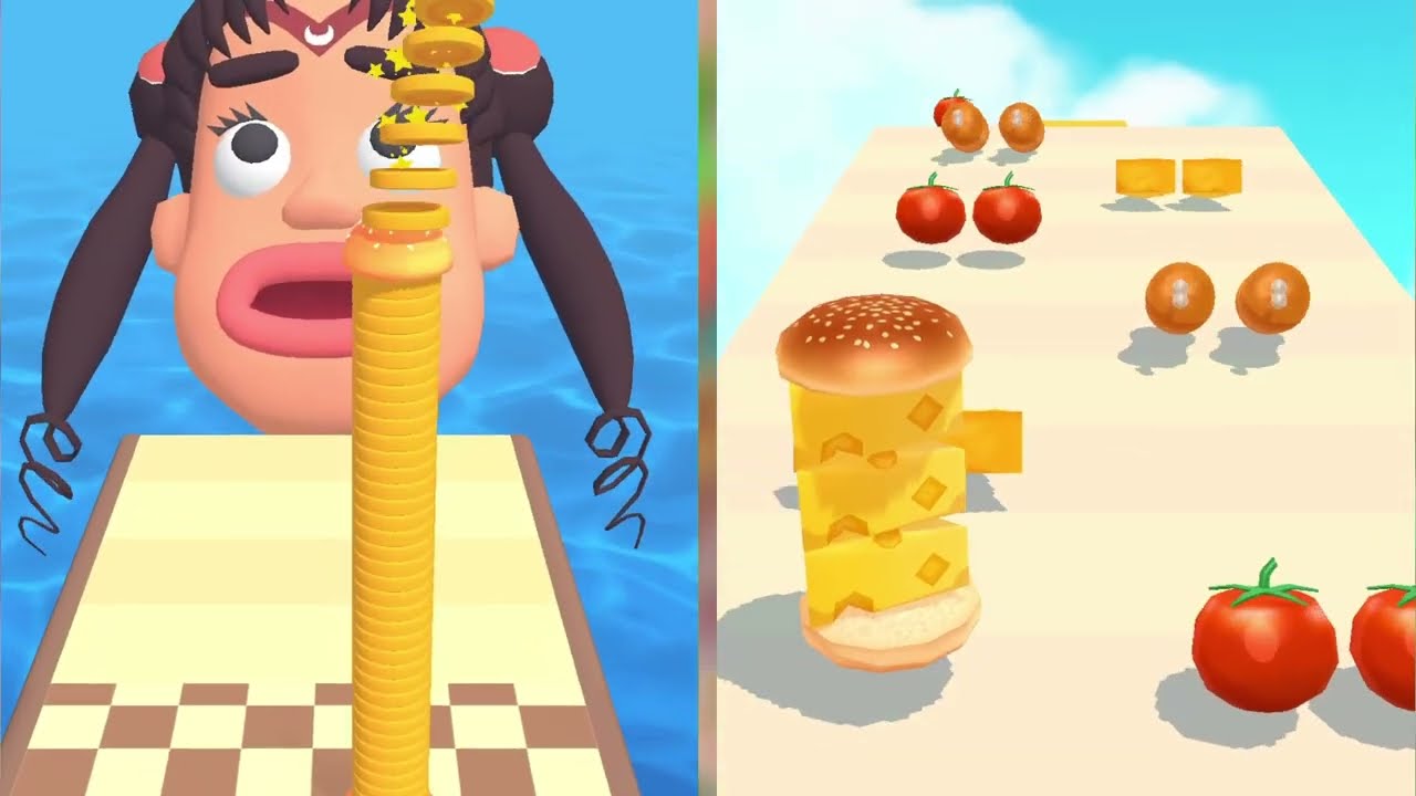 Sandwich Runner VS Burger Cannon-Gameplay Walkthrough Part 3 Tutorial NEW Mobile Game (Android,ios)