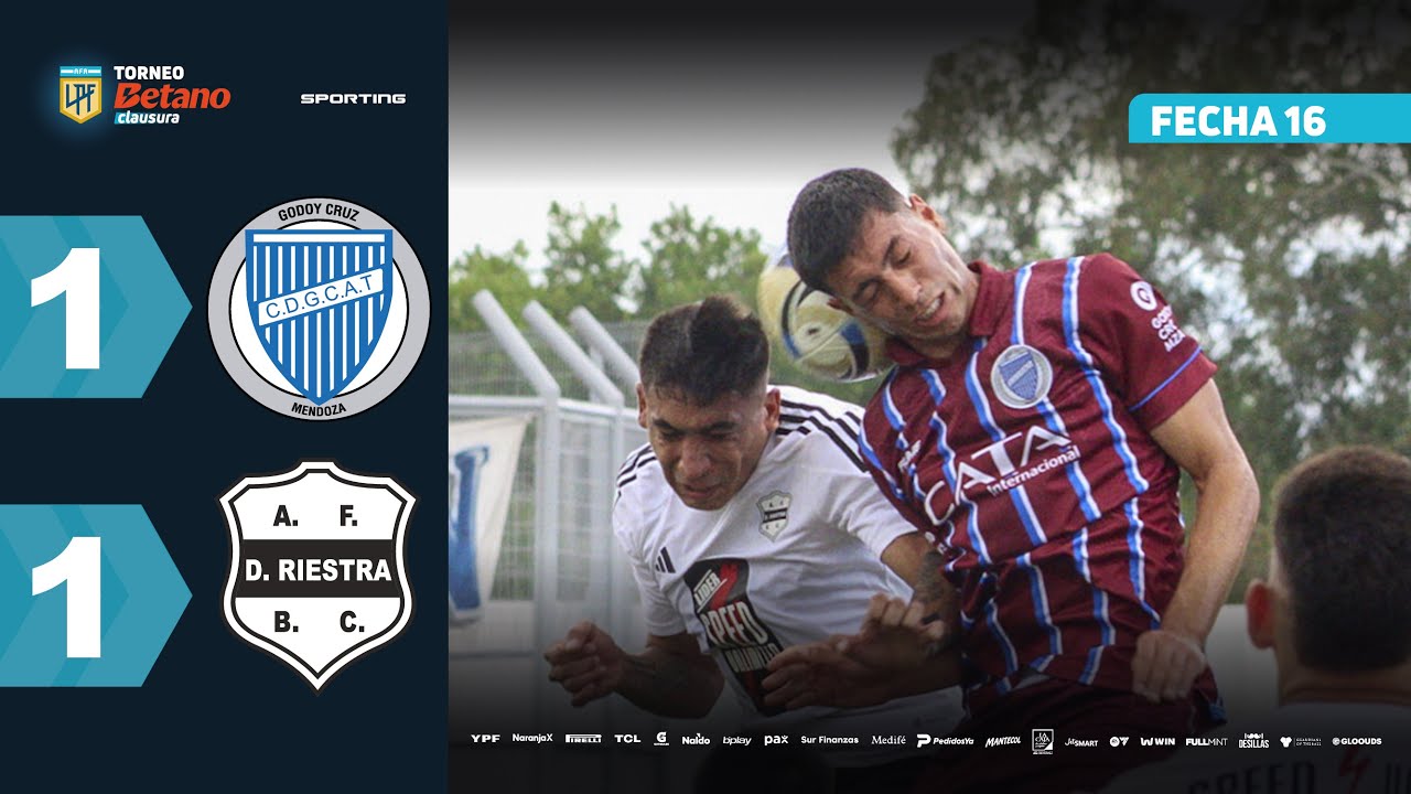 GODOY CRUZ 1 - 1 DEP. RIESTRA | Resumen del partido | #TorneoBetano Clausura 2025