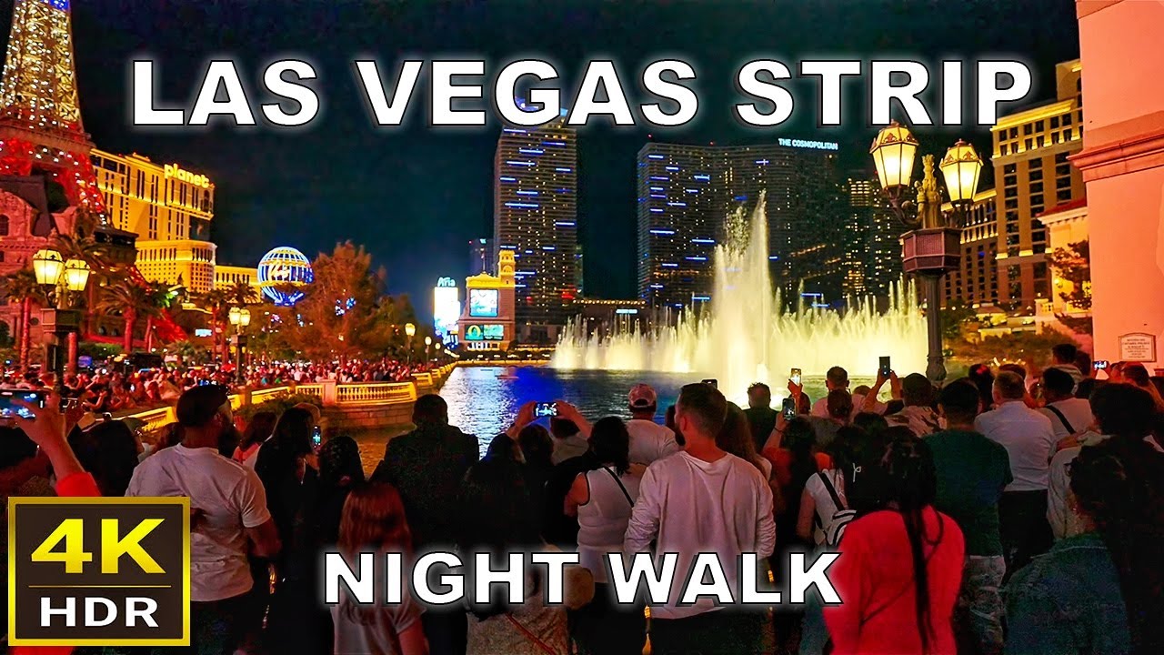 [4K HDR] Las Vegas Strip Night Walking Tour | 2023 | Las Vegas, Nevada 🇺🇸