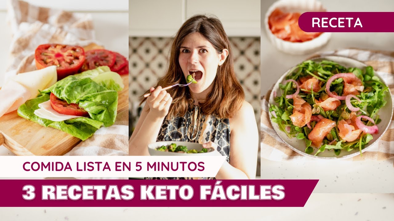 3 comidas keto en 5 minutos | Recetas Keto con Laura