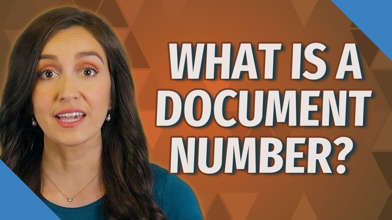 What is a document number?