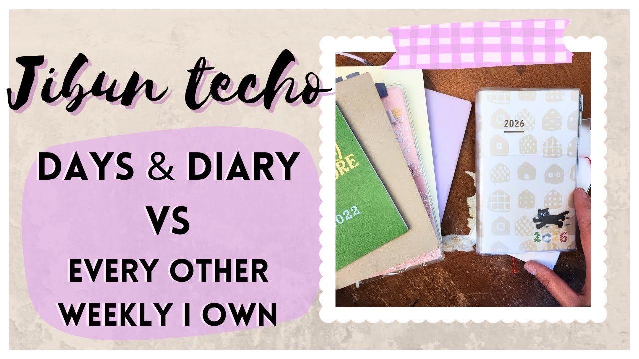 2026 Jibun Techo PLUS every vertical weekly planner I own