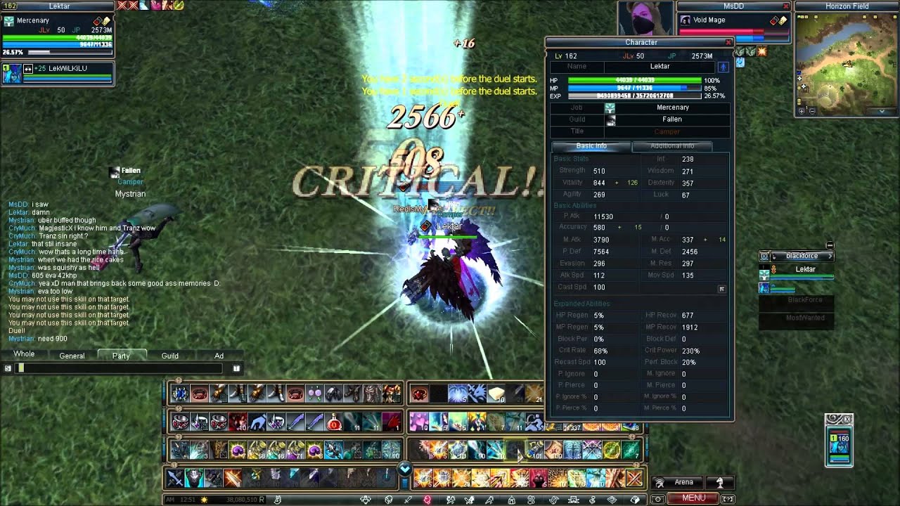 Voidmage vs, Mercenary
