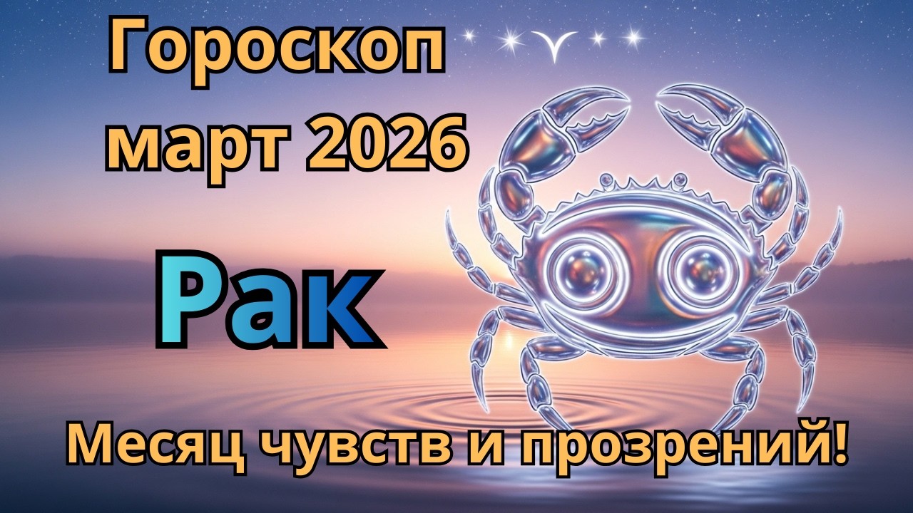Рак — гороскоп на март 2026