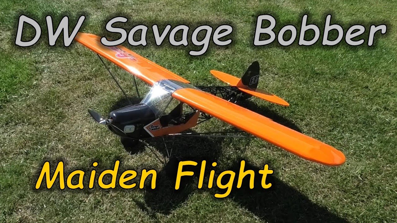 Savage Bobber Maiden Flight - Electric 1m wingspan RC plane by Dancing Wings