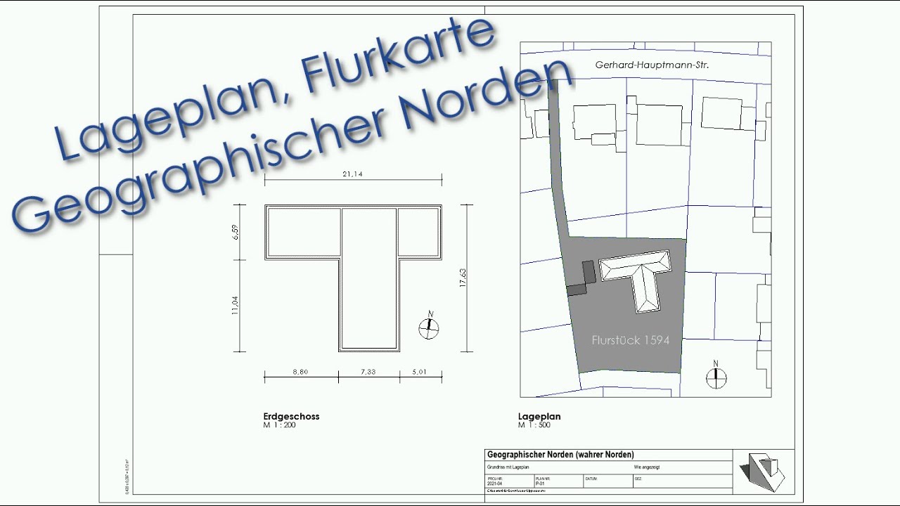 Revit Lageplan, Flurkarte, Geographischer Norden