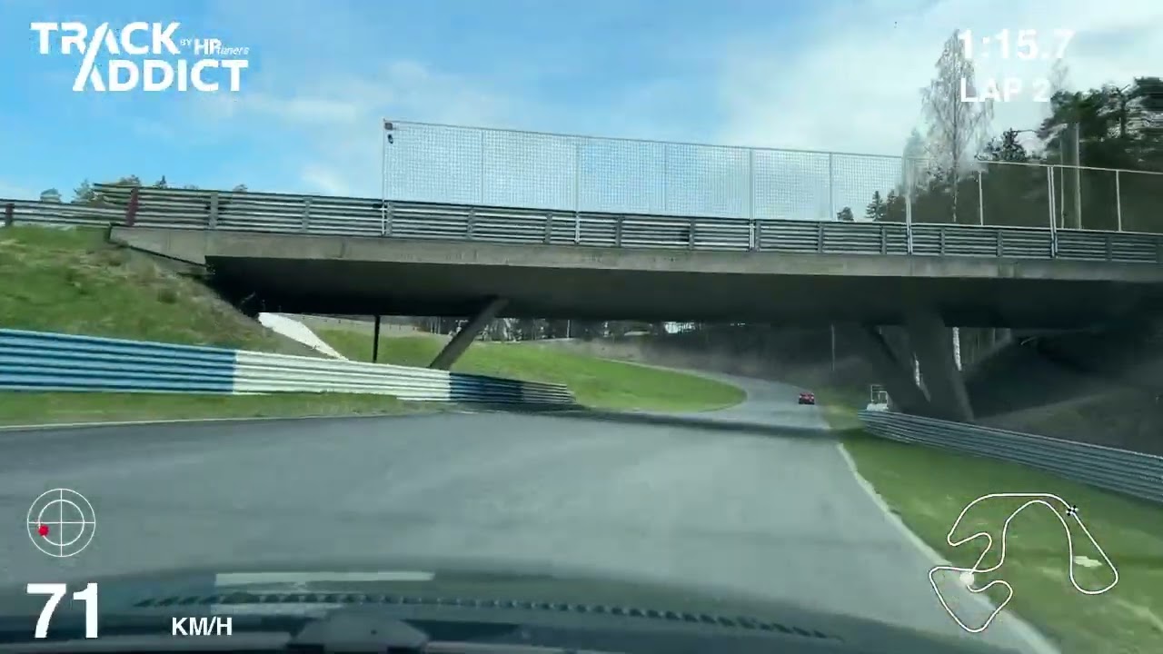 Ahvenisto Race Circuit. BMW 328i E46 1:49.4