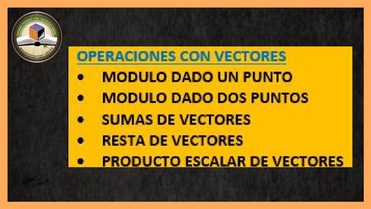 operaciones con vectores