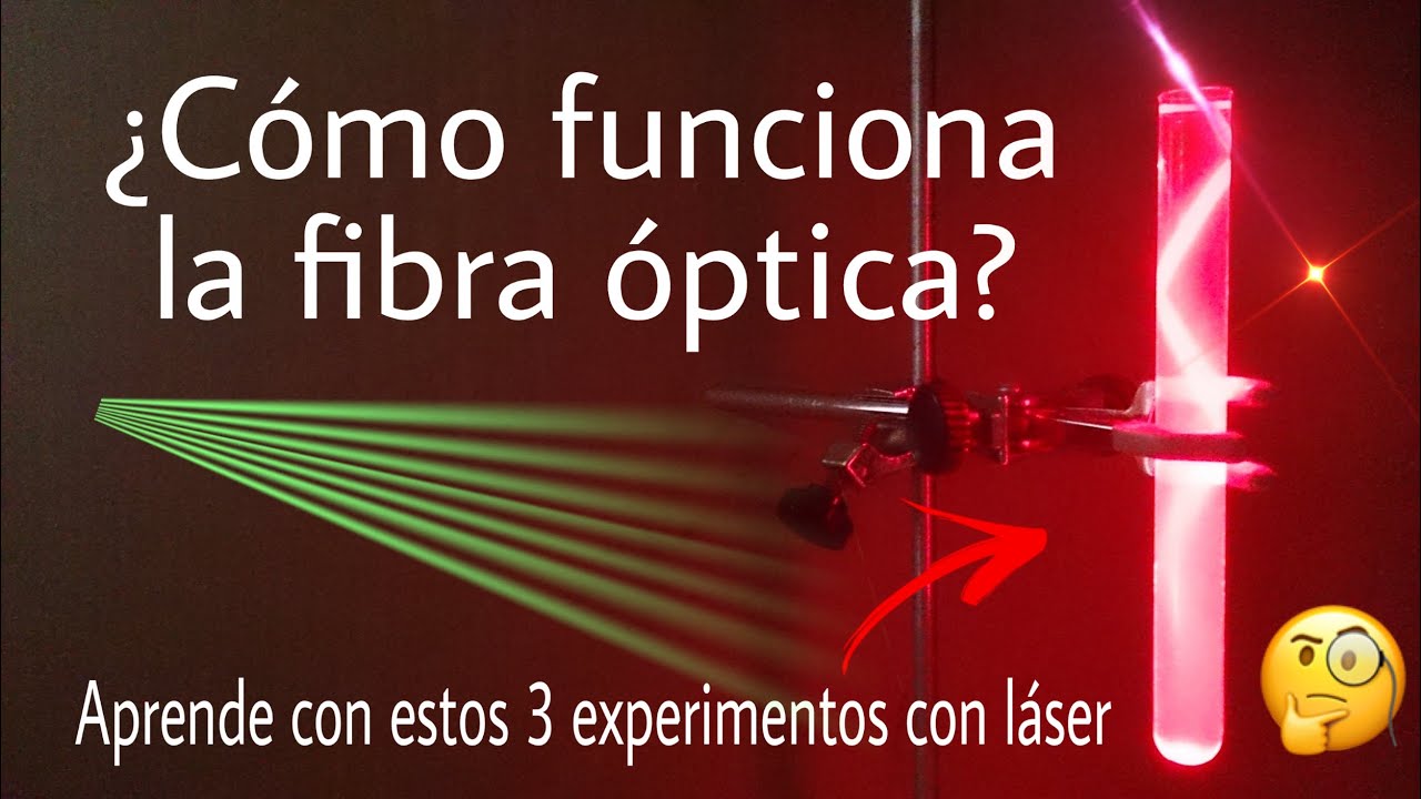 CÓMO FUNCIONA LA FIBRA ÓPTICA || EXPERIMENTOS CON LÁSER