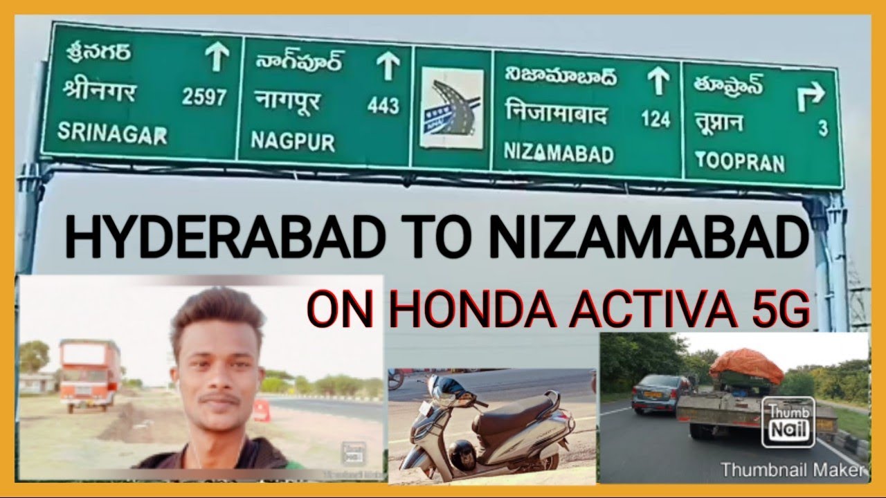 HYDERABAD TO NIZAMABAD ON HONDA ACTIVA BY | MADDY ZONE| #motovlog