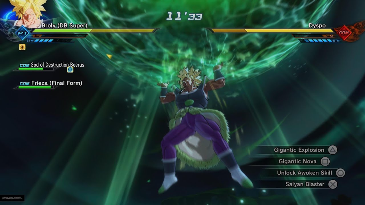 Broly v Broly New Special Attack Emperor's Cannon | DRAGON BALL XENOVERSE 2 Future saga