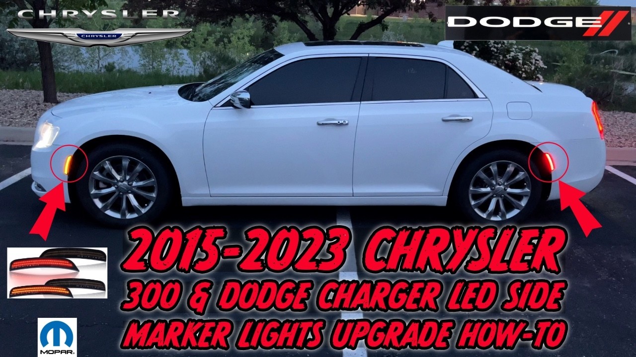 Модернизация светодиодных габаритных огней с дымчатыми линзами для Chrysler 300 @AUXITOLED