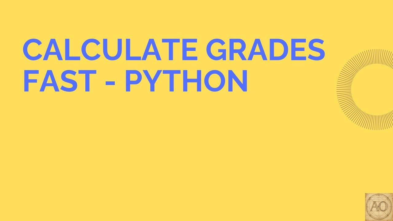 5  Python Grades Program &mdash; Calculate Average Using Functions Beginner Tutorial