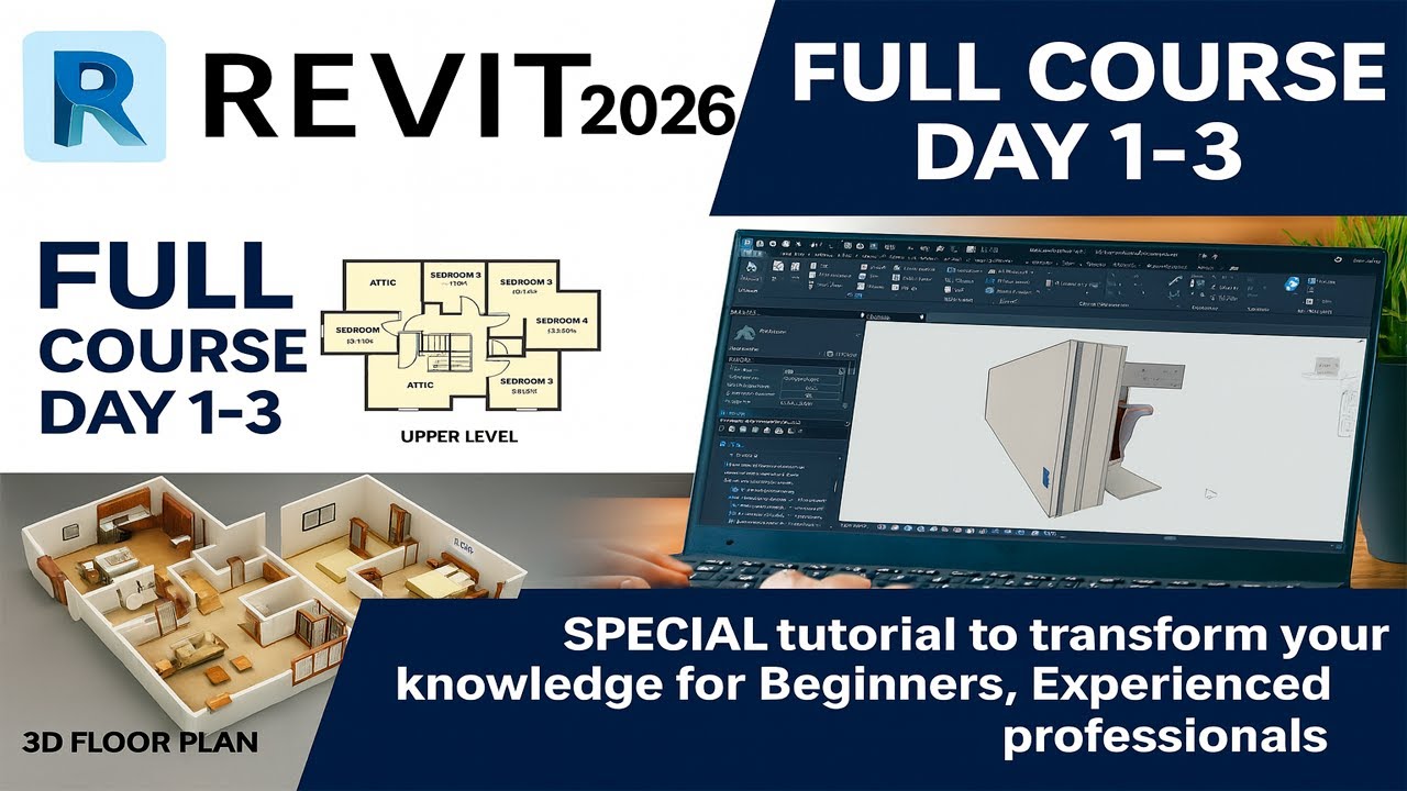 Revit Masterclass 1-3 | Special Tutorial | A Podcast-Based Learning Experience Day 1 to 3
