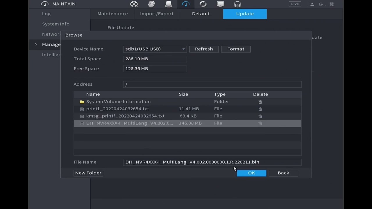 How to upgrade NVR firmware?