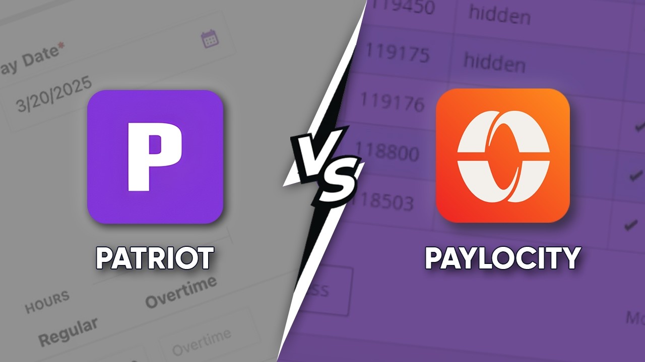 Patriot против Paylocity &mdash; лучшее программное обеспечение для расчета заработной платы на 2026 год.