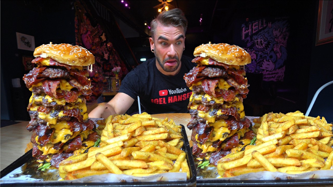 The 14LB BURGER CHALLENGE I MISTAKINGLY ORDERED... Joel Hansen