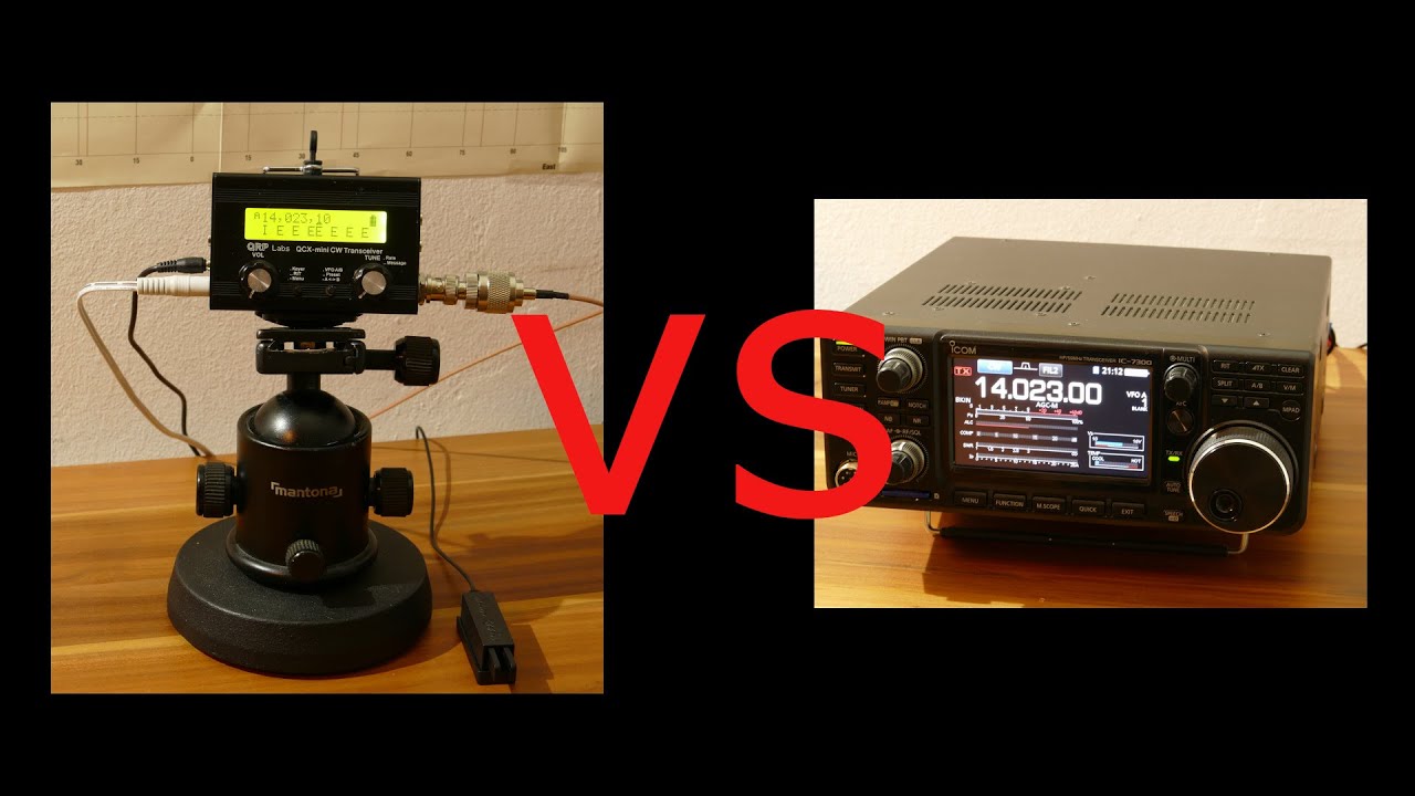 Comparison QCXmini vs IC 7300