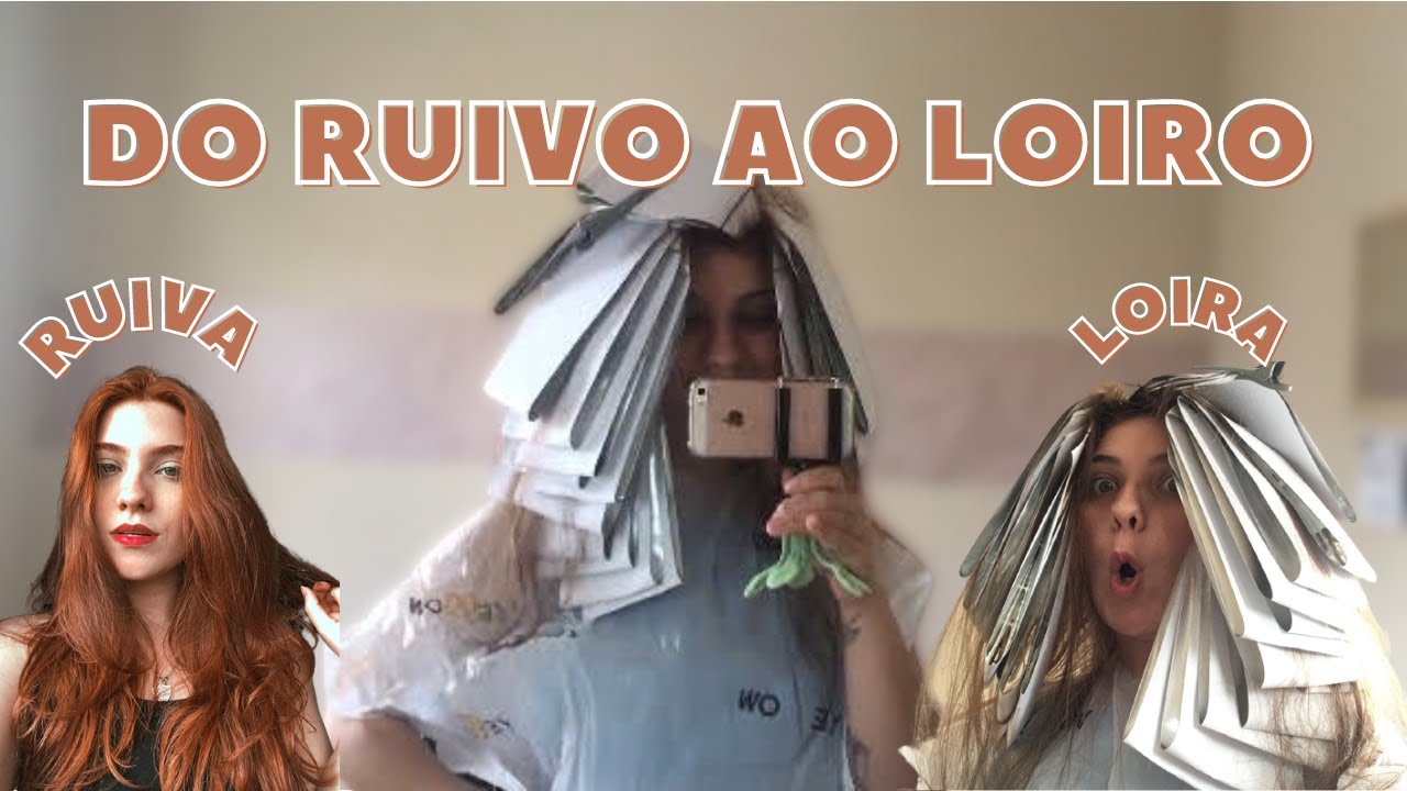 DO RUIVO AO LOIRO NO SALÃO | POR QUE DECIDI SAIR DO RUIVO? | FICANDO LOIRA AOS POUCOS