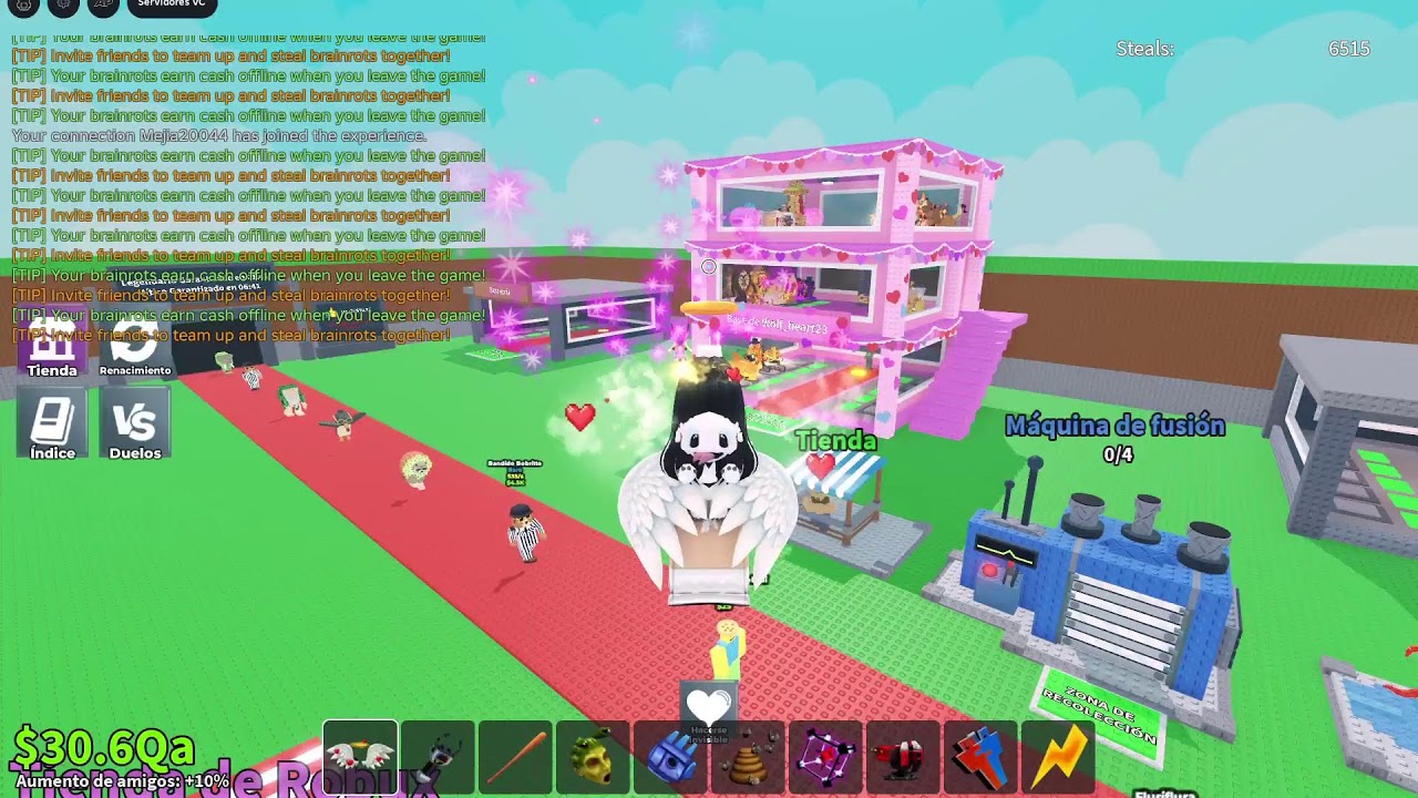 Tradeando en steal a brainrot