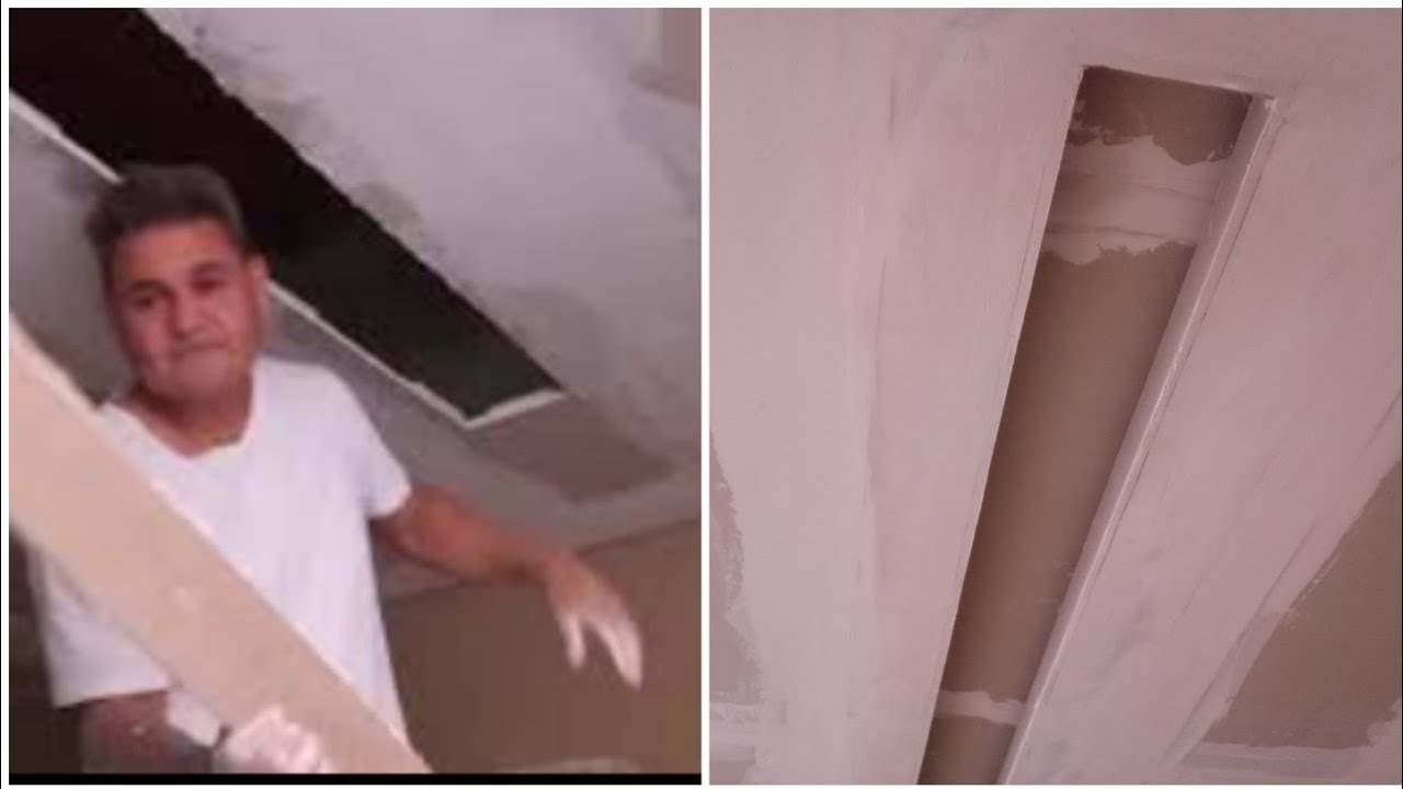 Como Fazer Uma Sanca De Gesso Com Rasgo De Luz +Super Fácil E Barato!!