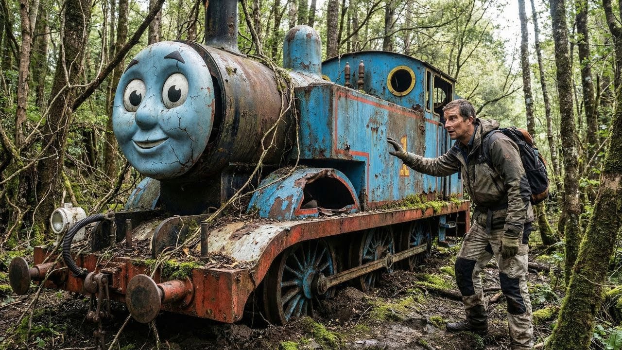 ASMR Car Restoration! I Found a Destroyed Thomas-Style Train in Forest Rebuilt It & Sold in $150,000