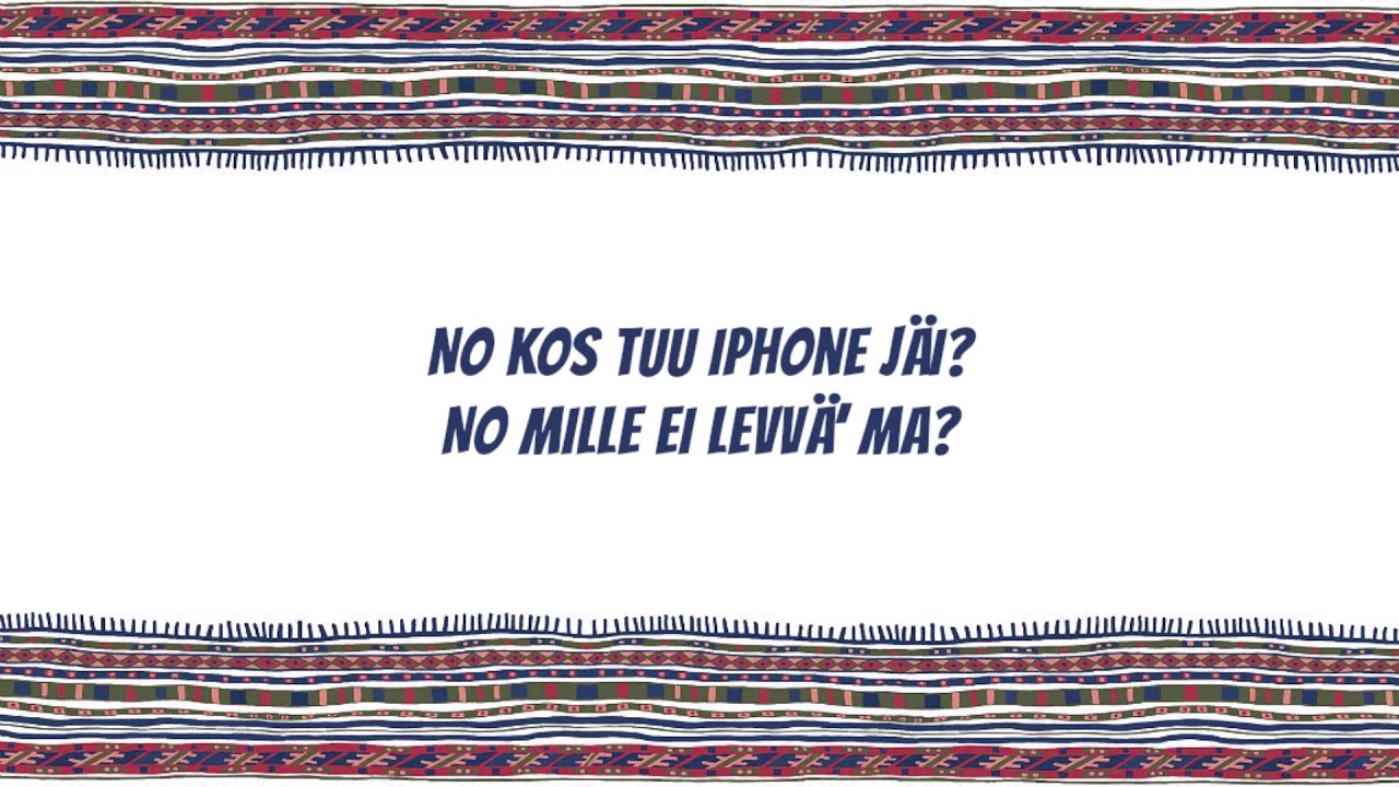 No kos tuu iPhone jäi!