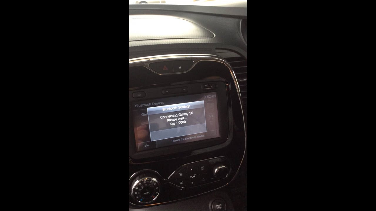 How to set up Renault Clio/Captur Bluetooth